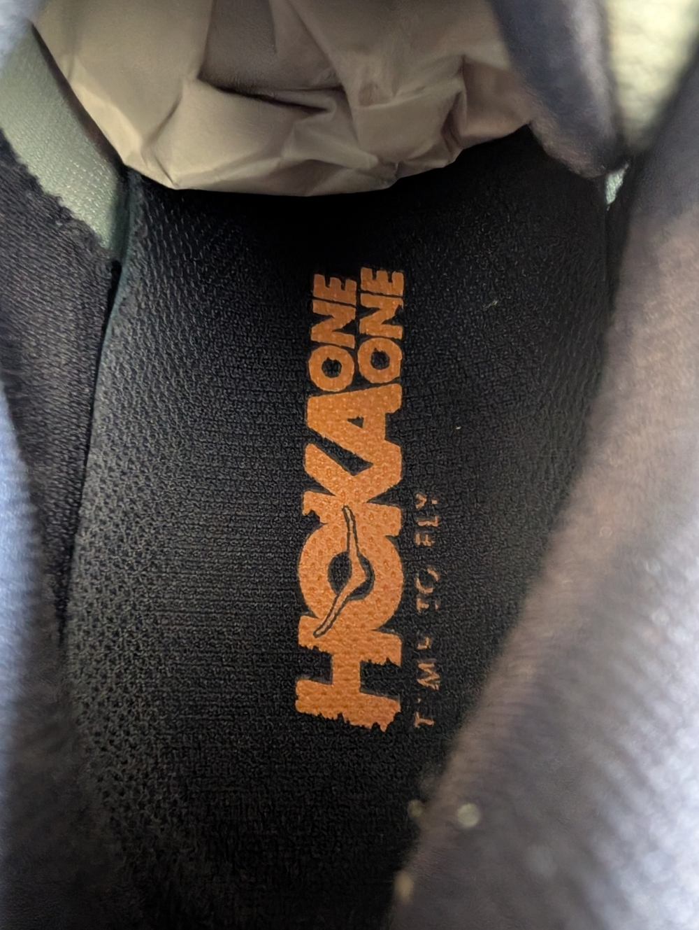 Hoka One One Bombi 7 Cushioned Running Shoes Navy/Light Blue Women's Size 8.5 - Picture 12 of 14